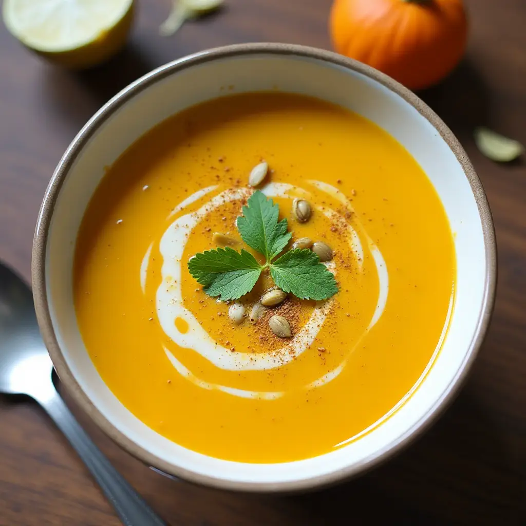 Coconut Curry Butternut Squash Soup