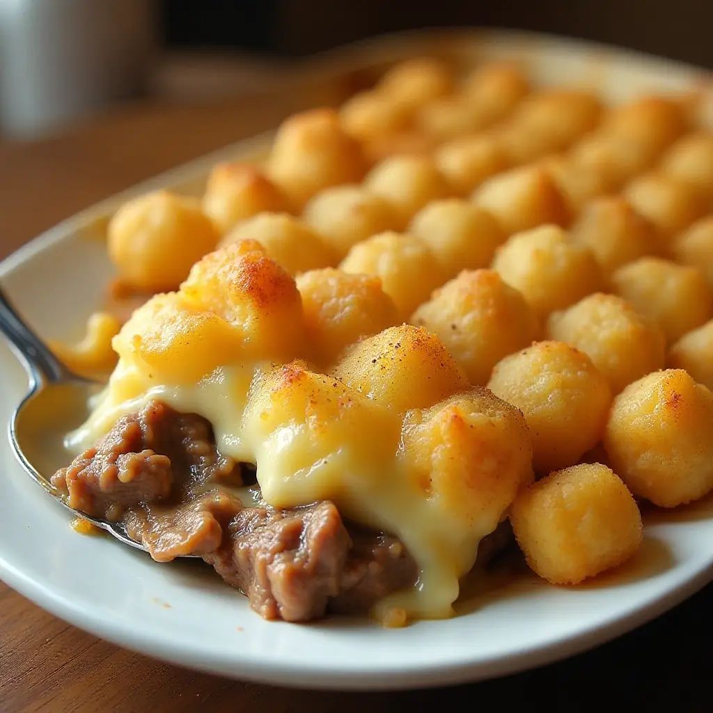 Quick and Easy Tater Tot Casserole