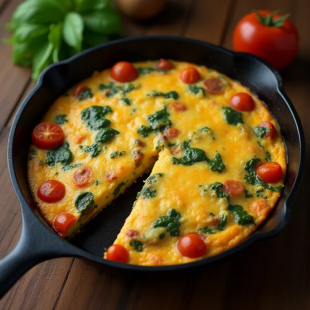 Cheesy Chorizo Frittata