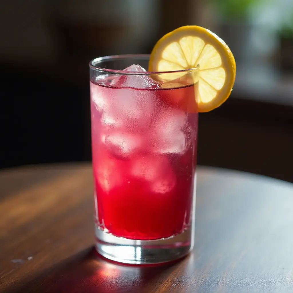 Sloe Gin Fizz Cocktail