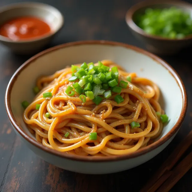 Spicy Garlic Udon Noodles