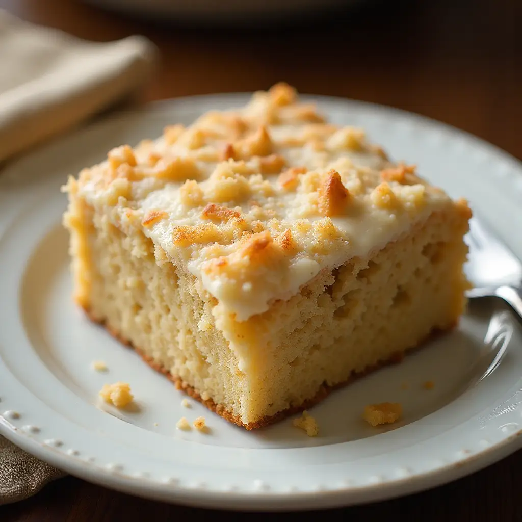 Coconut-Topped Oatmeal Cake