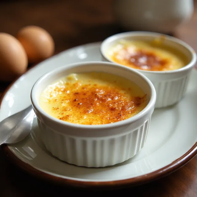 Easy Eggnog Creme Brulee