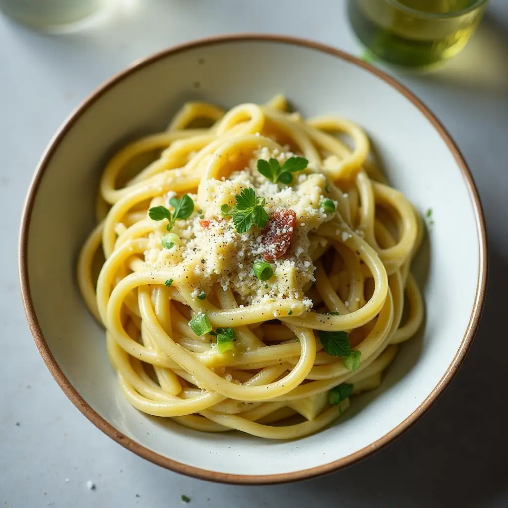 Avocado Carbonara for Two