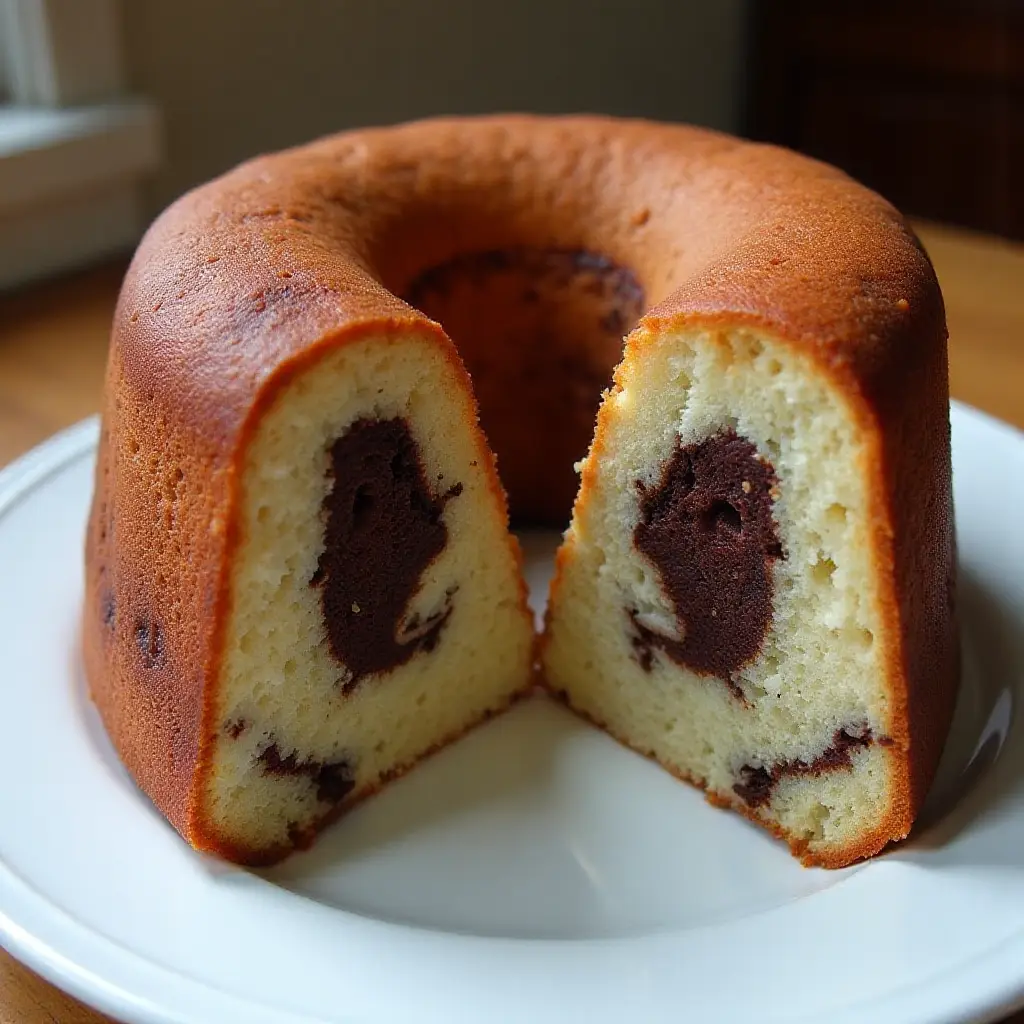 Jan's Dark Chocolate Swirl Pound Cake