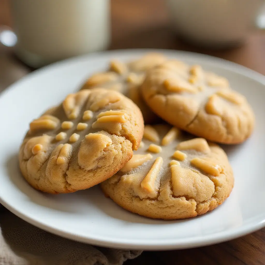 Light and Soft Peanut Butter Cookies
