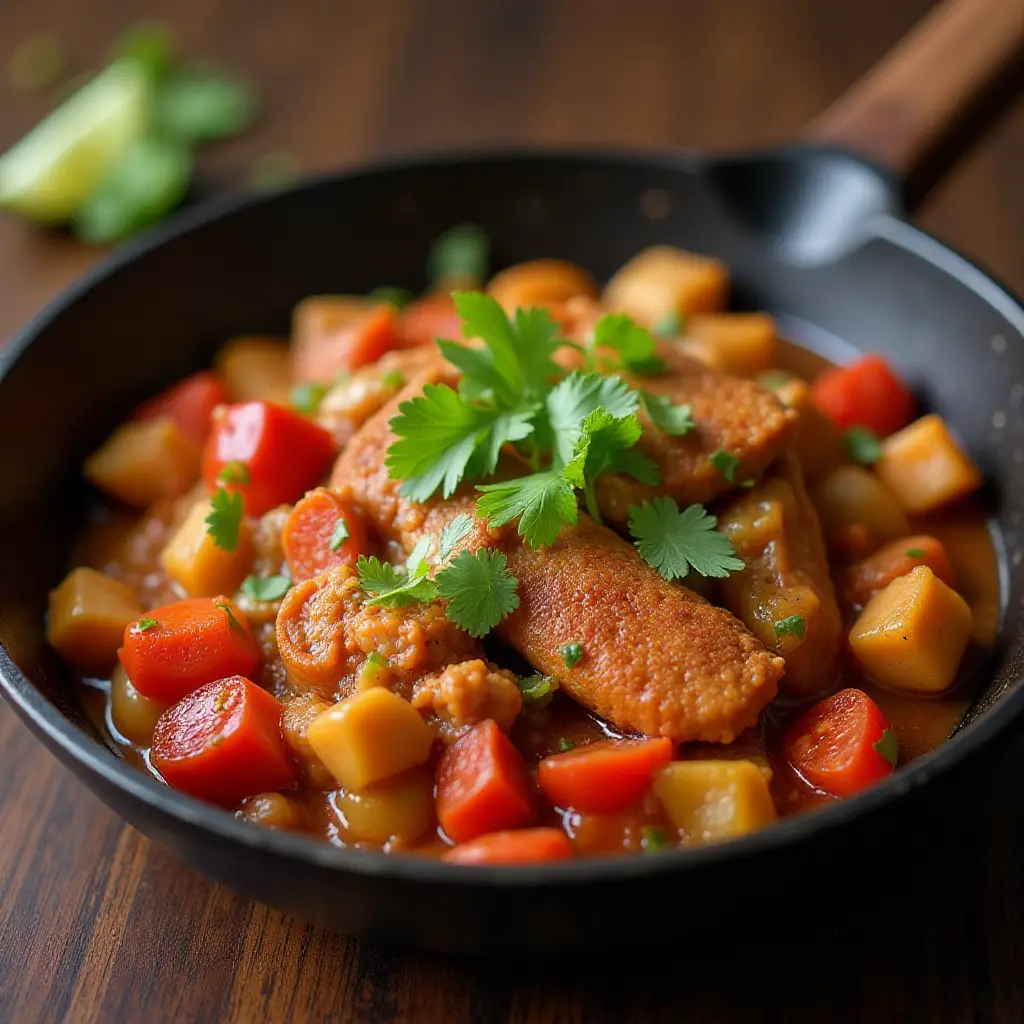 Vegan Fajitas with Tempeh
