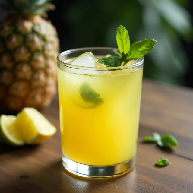 Big-Batch Pineapple-Basil Vodka Sours