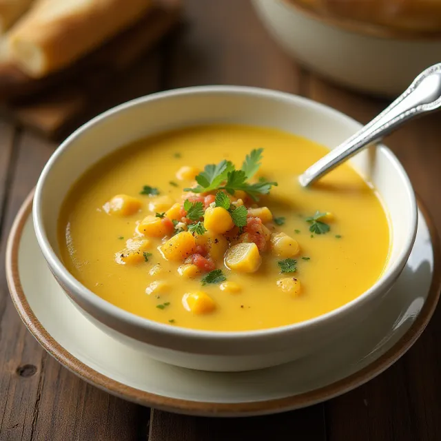Easy Vegetarian Corn Chowder