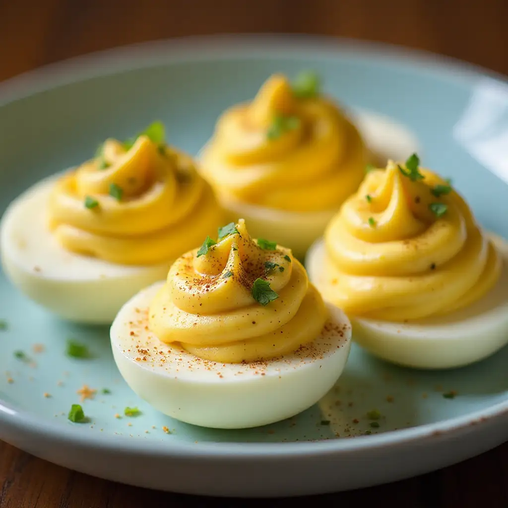 Creamy Cajun Deviled Eggs
