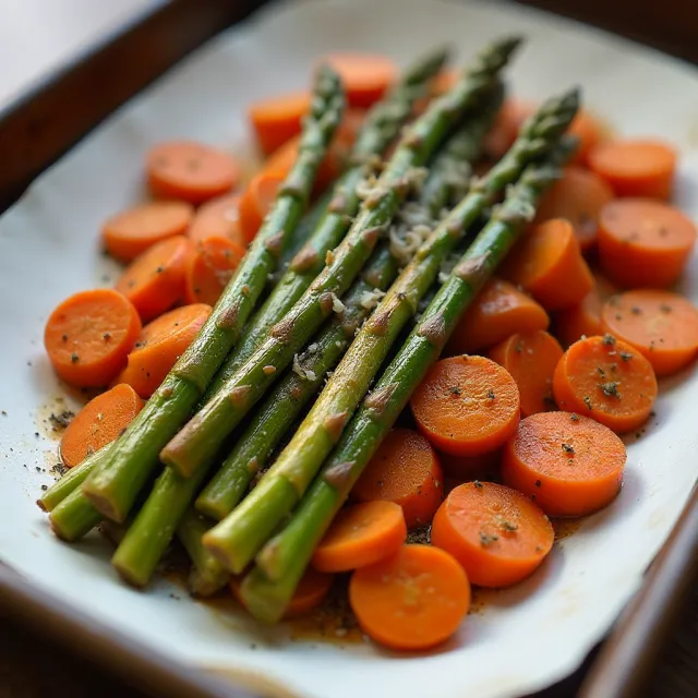 Roasted Asparagus and Carrots