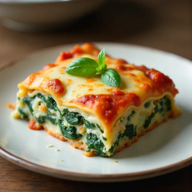 Simple Spinach Lasagna