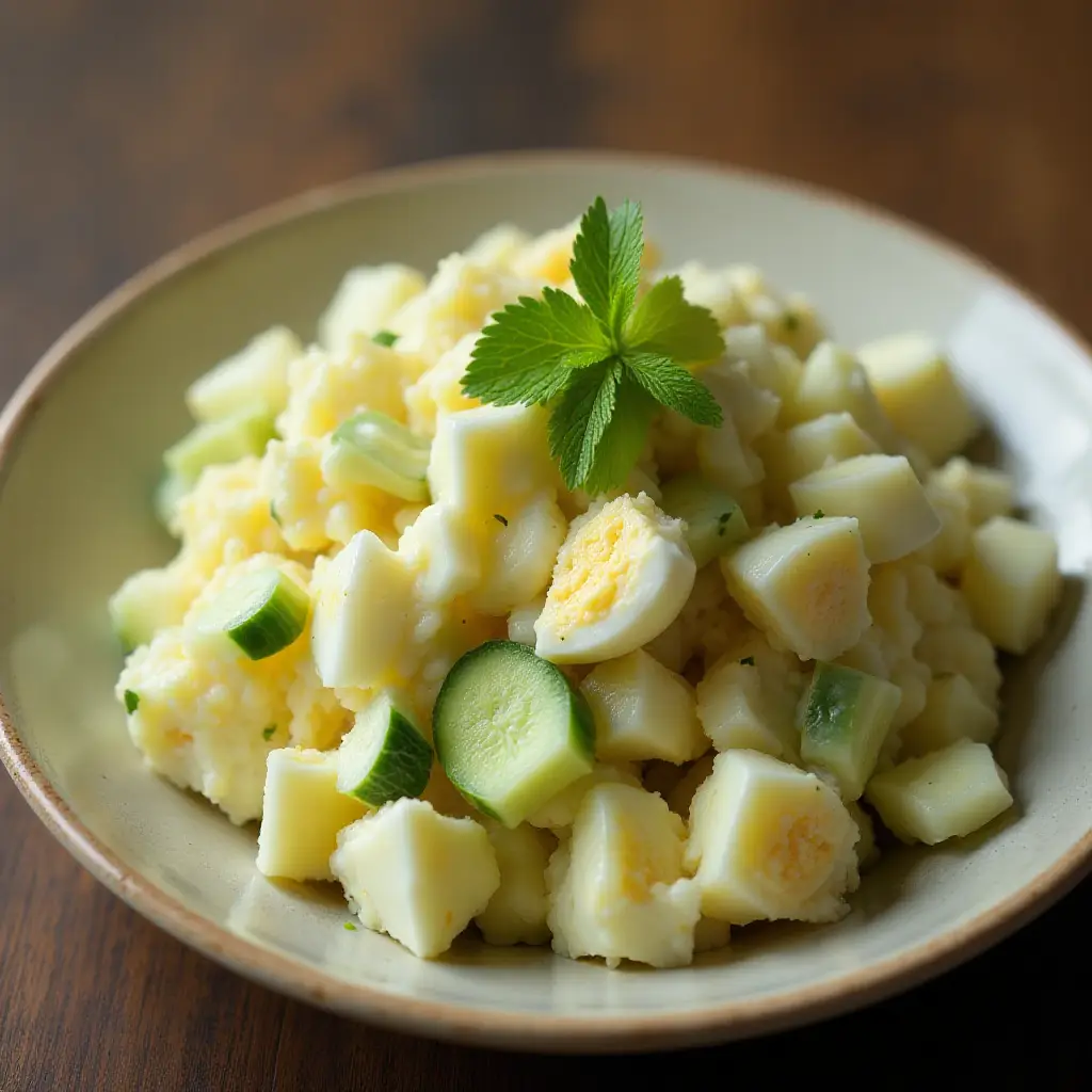 Cucumbers and Egg Salad