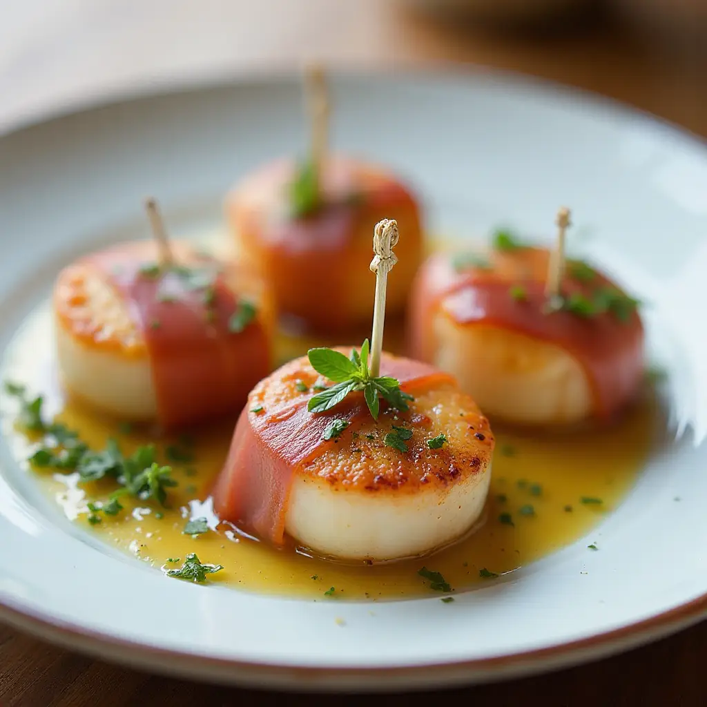 Scallop and Prosciutto Bites