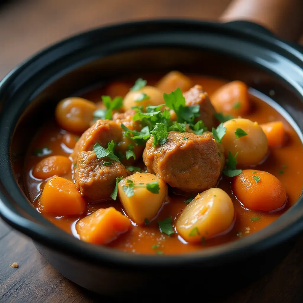 Spicy Beef Curry Stew for the Slow Cooker