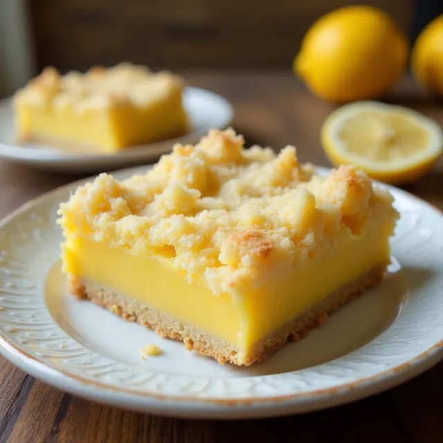 Lemon Curd-Poppy Seed Crumb Bars