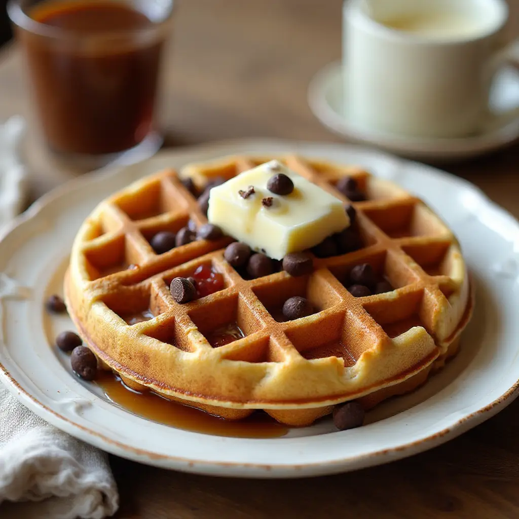 Chocolate Chip Belgian Waffles