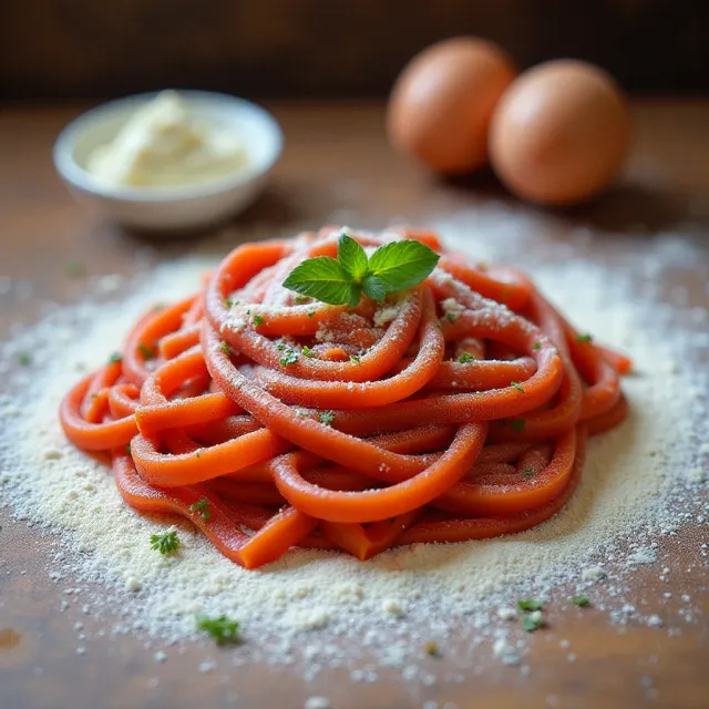 Homemade Red Pasta Dough