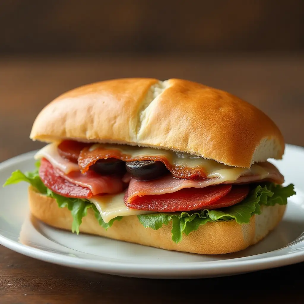 Salami, Ham, and Pepperoni Sandwiches in the Air Fryer