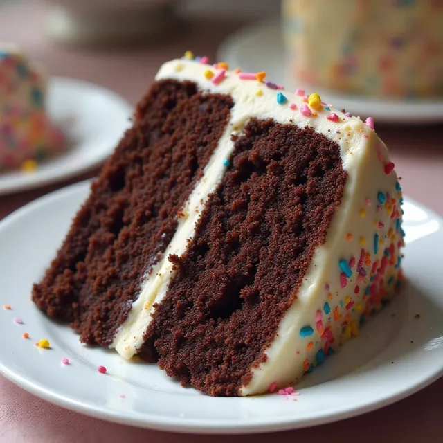 Chocolate Funfetti Cake