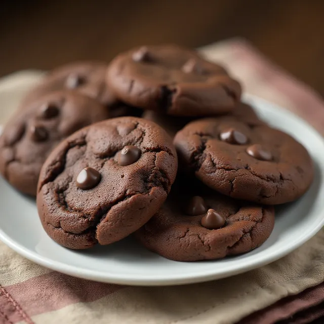 Chocolate Cake Mix Cookies