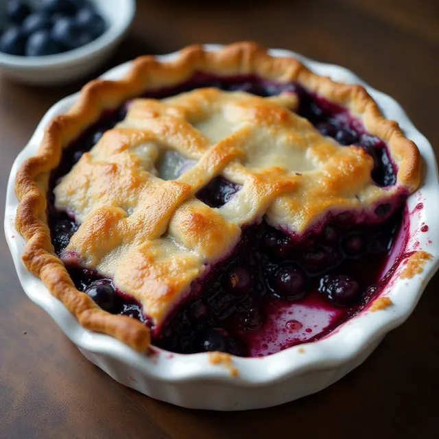 Ultimate Gooey Blueberry Pie