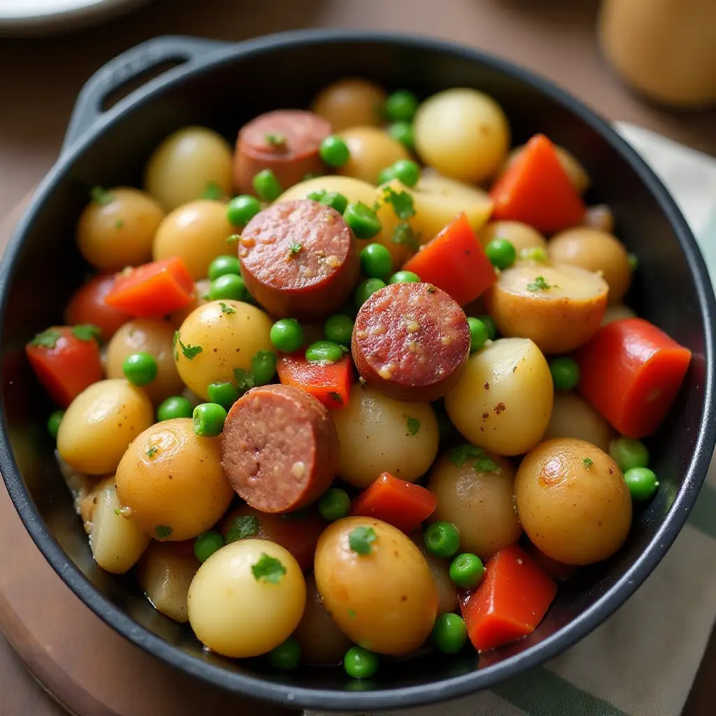 Skillet Sausage and Potatoes
