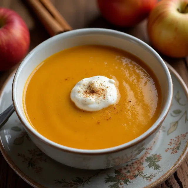 Butternut Squash and Apple Cider Soup