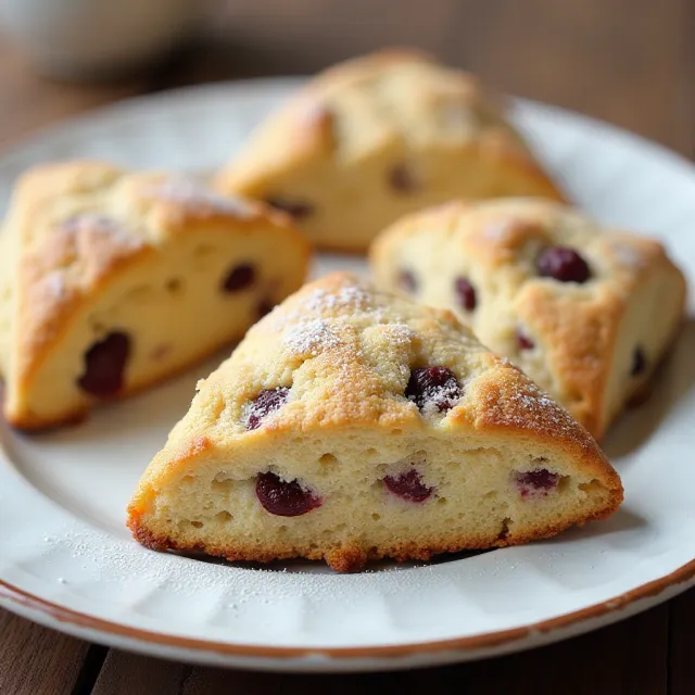 White Chocolate-Cranberry Scones