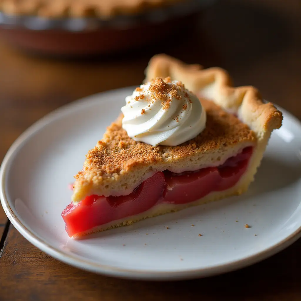 Sour Cream Rhubarb Pie