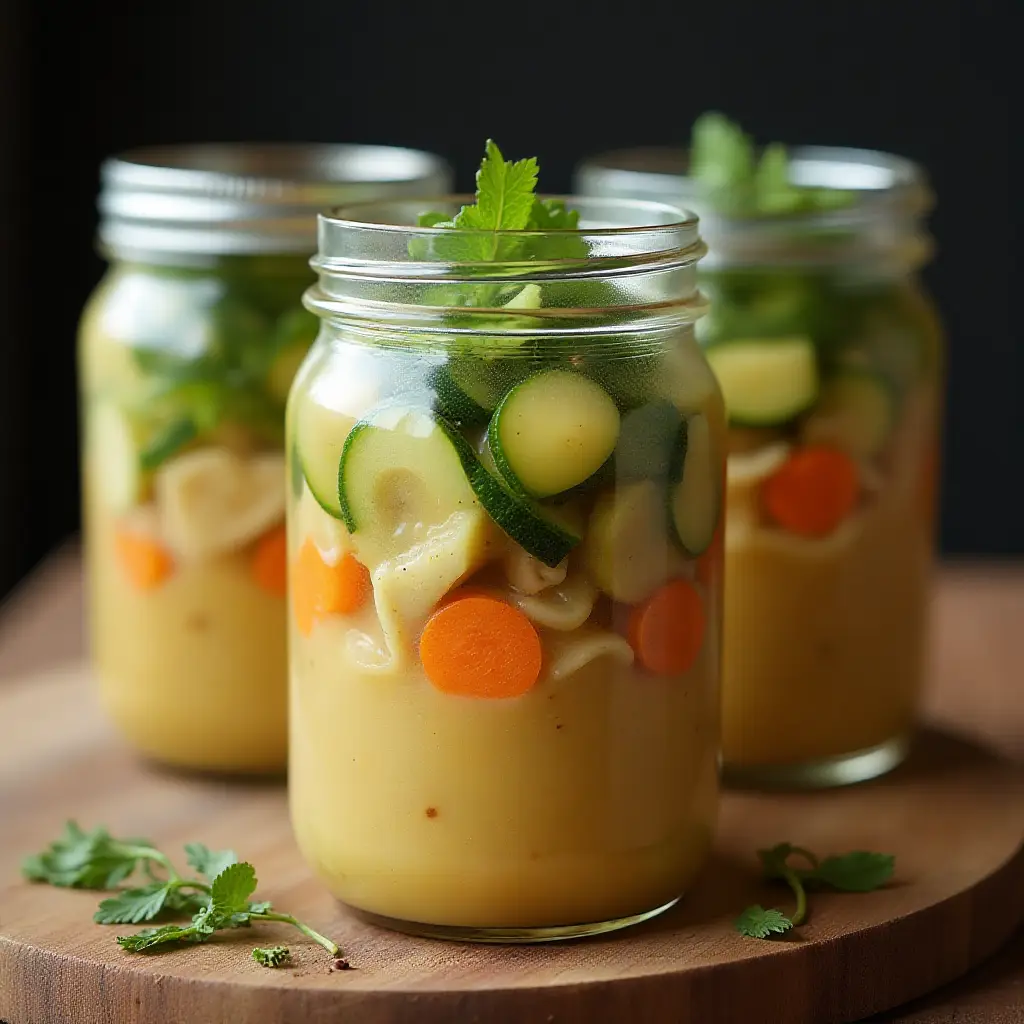 Chicken Zoodle Soup in a Jar