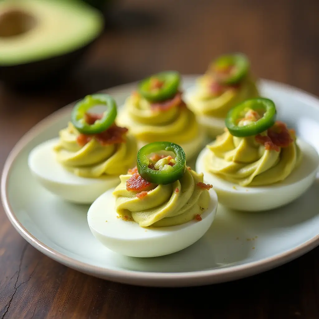Avocado Deviled Eggs