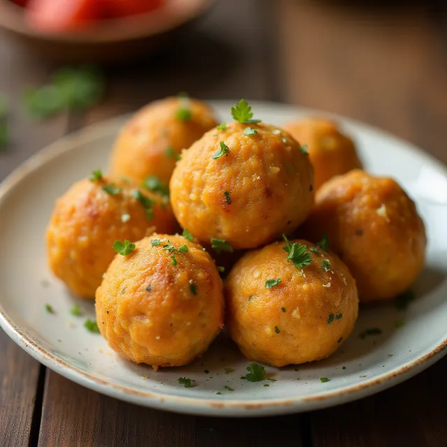 Sausage Balls with Flour