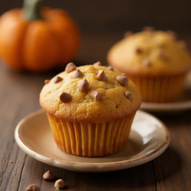 Cinnamon Chip Pumpkin Mini Muffins