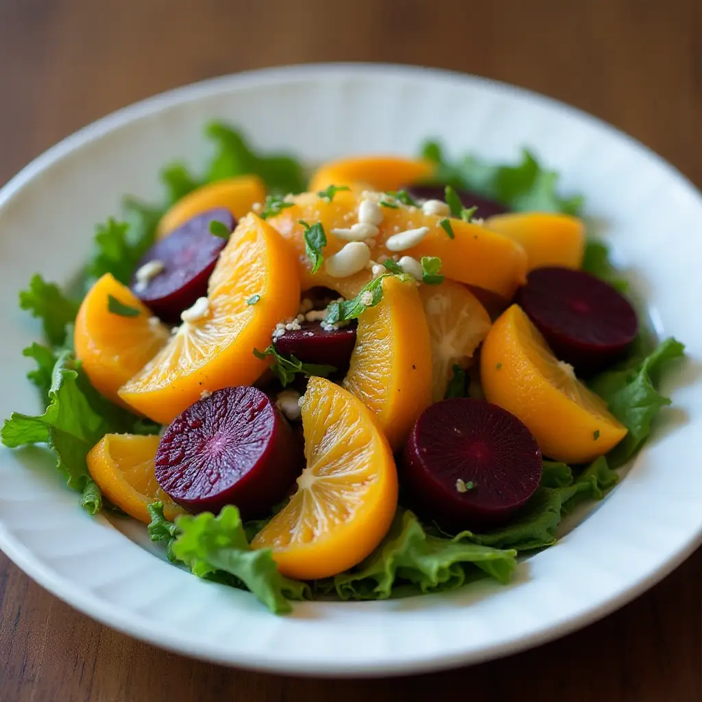Beet, Orange, and Apple Salad