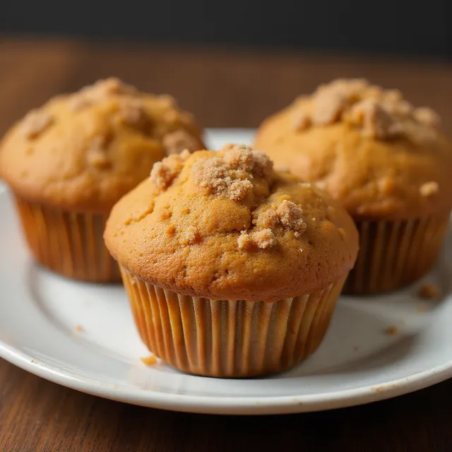 Pumpkin Muffins with Cinnamon Streusel Topping