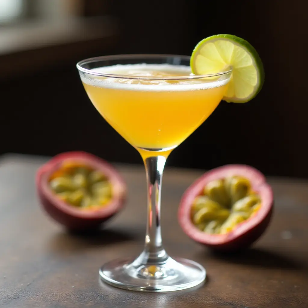 Passion Fruit Fizz Martini