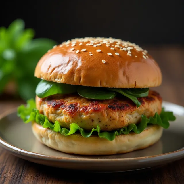 Baked Chicken Burger