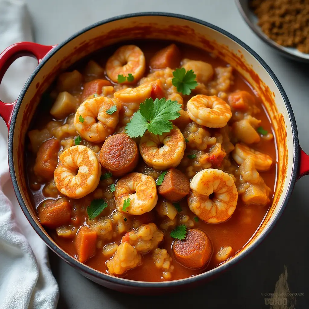 One-Pot Keto Jambalaya with Cauliflower Rice