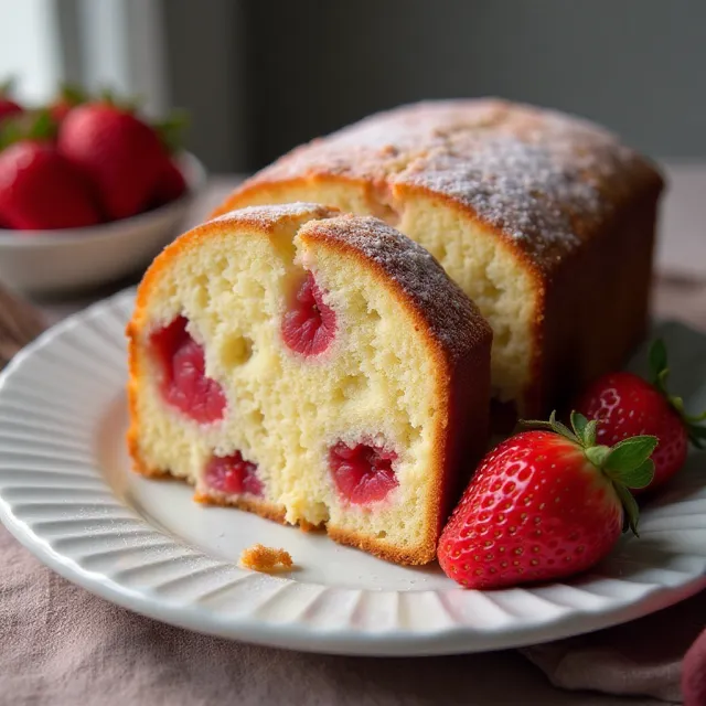 Amazing Strawberry Pound Cake