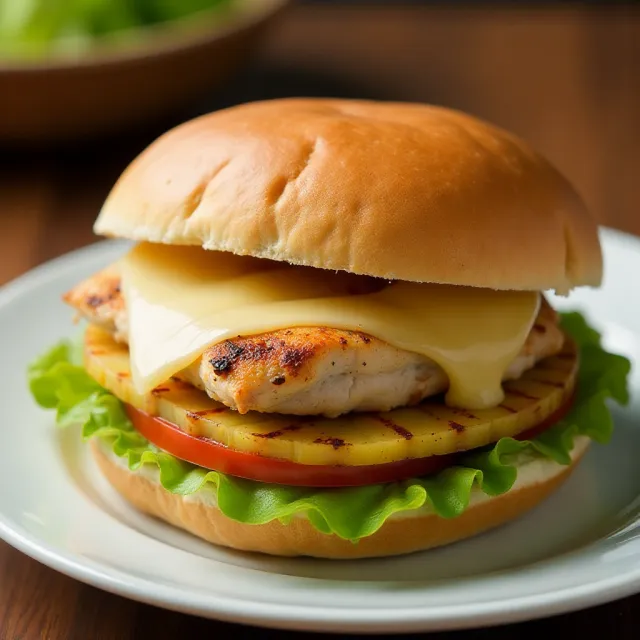 Grilled Hawaiian Chicken and Pineapple Sandwiches
