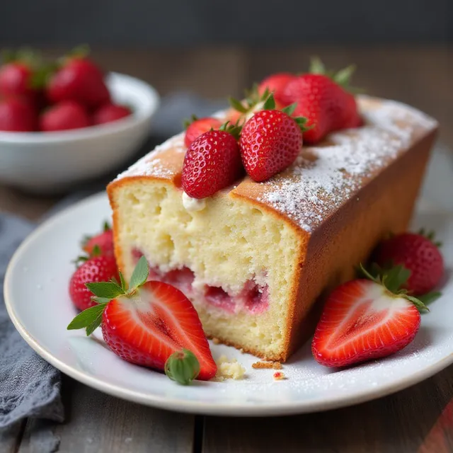Strawberry Blender Cake