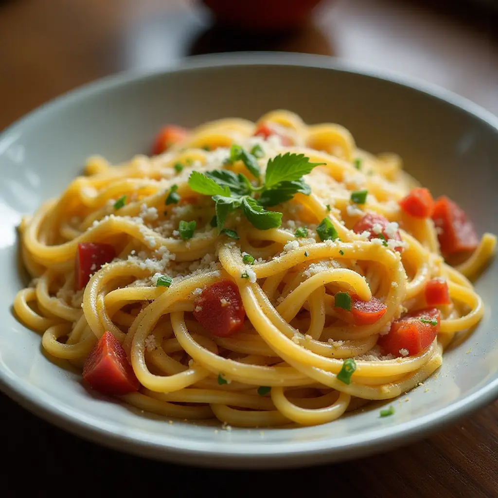 Breakfast Pasta for Dinner