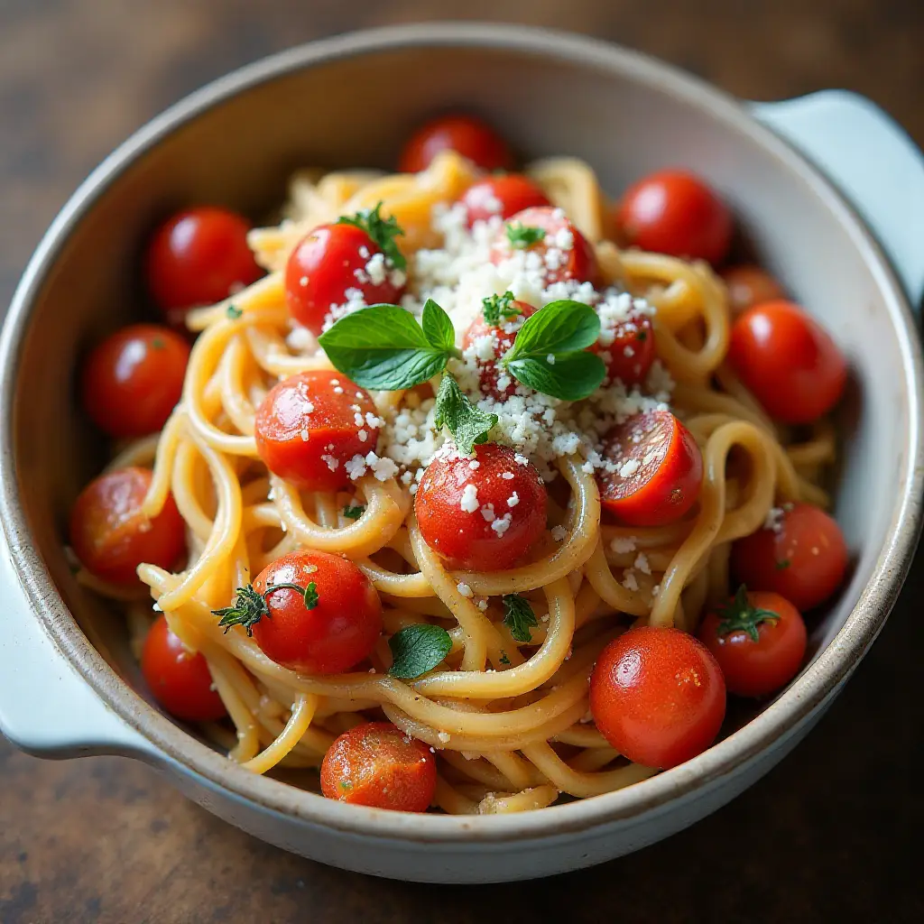 Roasted Cherry Tomato Pasta