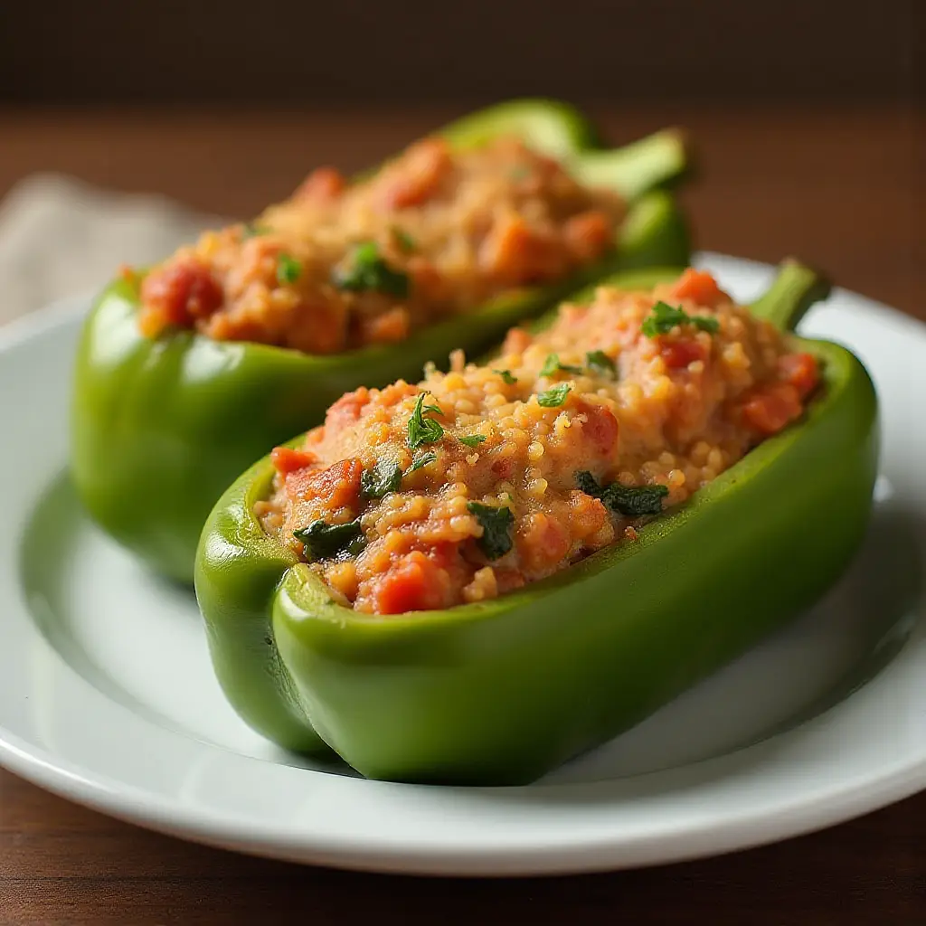 Stuffed Peppers with Turkey and Vegetables