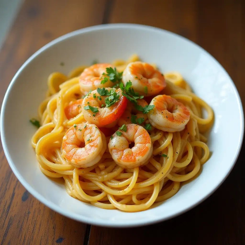 Scrumptious Shrimp Scampi Linguine
