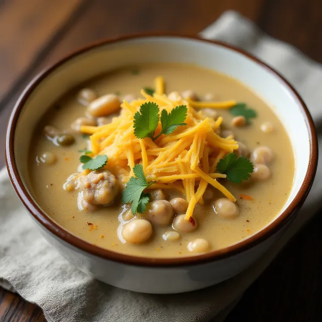 White Chili with Ground Turkey