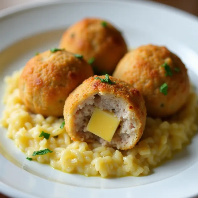 Chicken Cordon Bleu Meatballs