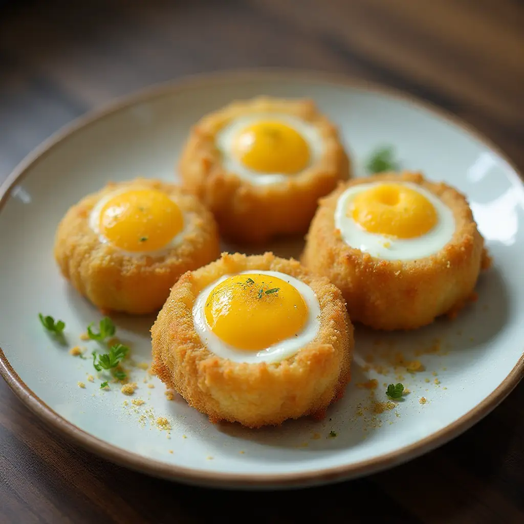 Deep-Fried Sous Vide Egg Yolks
