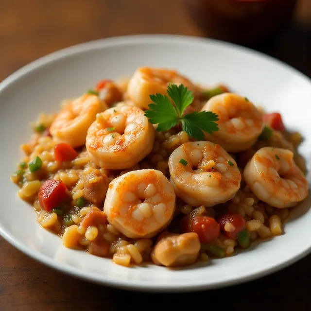 Shrimp, Sausage, and Fish Jambalaya